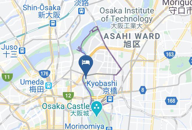 Osaka Riverside Hotel Map