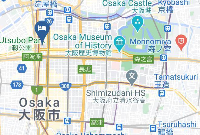Osaka City Chuo Ward - Osaka Viewhotel Honmachi Maps