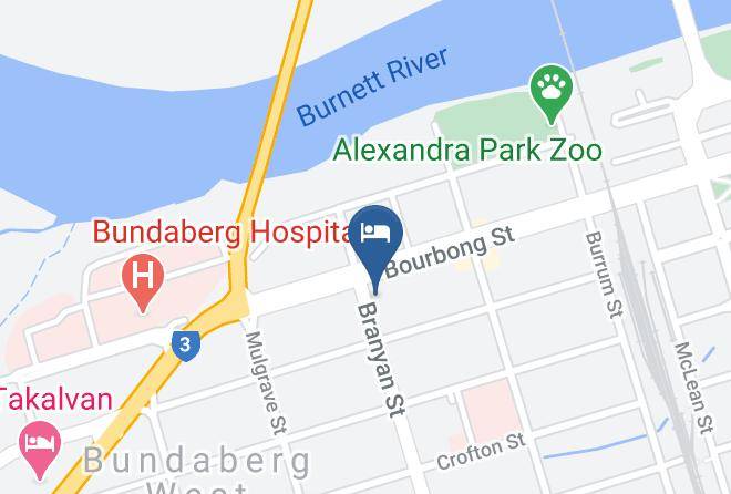 Bundaberg - Oscar Motel Maps