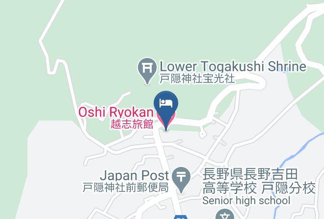 Nagano City - Oshi Ryokan Maps
