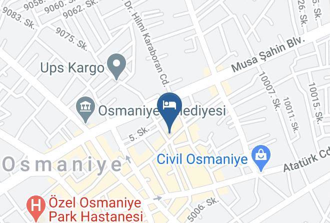 Osmaniye Istiklal - Osmaniye Hanedan Otel Maps