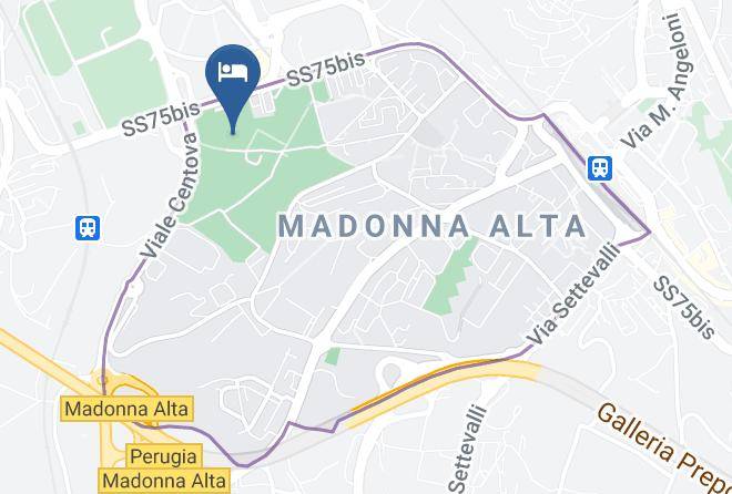 Perugia - Ostello Aig Mario Spagnoli Maps