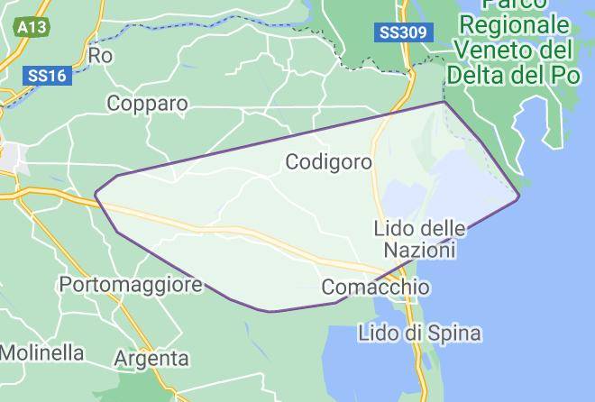 Ferrara - Ostello Bar Gorino Maps
