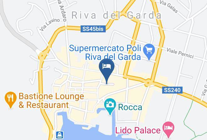 Trento - Ostello Benacus Ostello Della Gioventu Di Riva Del Garda Maps