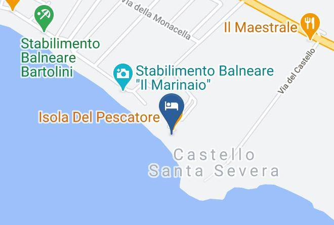 Rome - Ostello Castello Di Santa Severa Maps