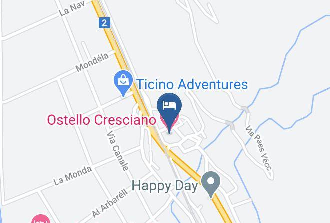 Riviera - Ostello Cresciano Maps