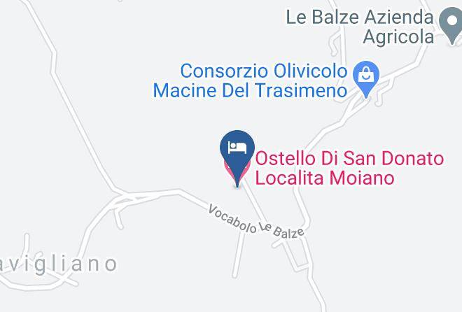 Perugia - Ostello Di San Donato Localita Moiano Maps
