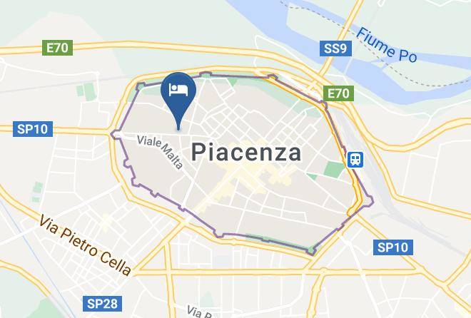 Piacenza - Ostello Don Zermani Maps
