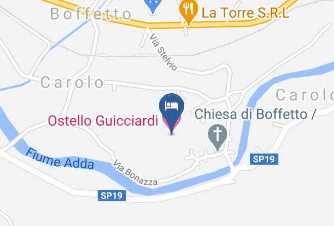 Sondrio - Ostello Guicciardi Maps