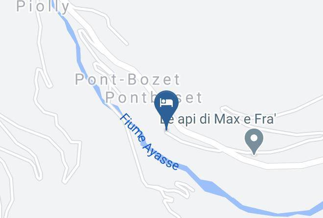 Aosta - Ostello Lou Creton Di Lui Maps