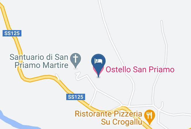 Province Of South Sardinia - Ostello San Priamo Maps