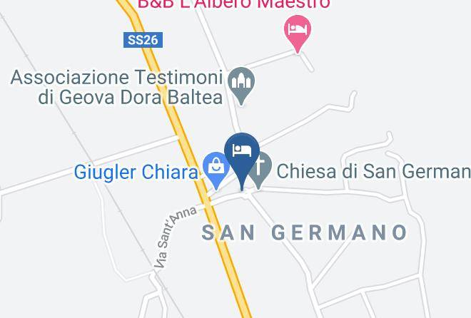 Turin - Ostello Di San Germano Di Ferrando Patrizia Maps