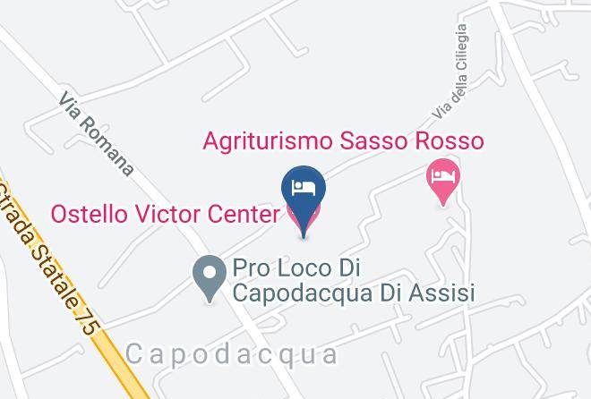 Perugia - Ostello Victor Center Maps
