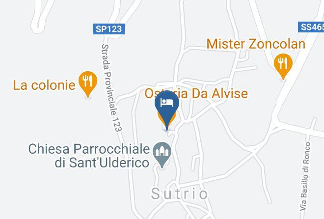 Udine - Osteria Da Alvise Maps