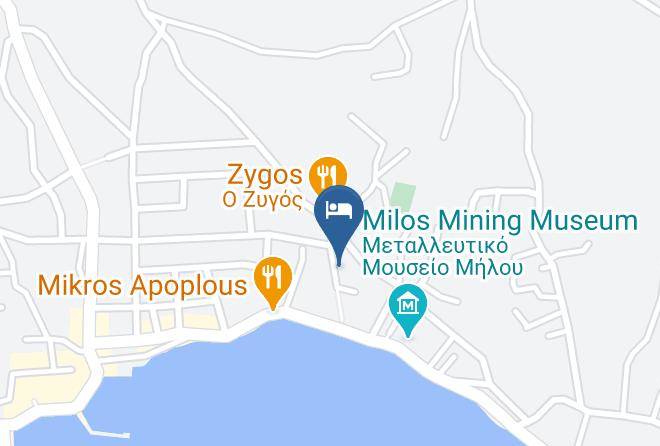 Milos - Ostria Hotel Maps