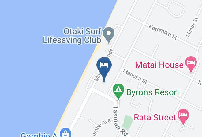 Otaki Beachfront Getaway Map