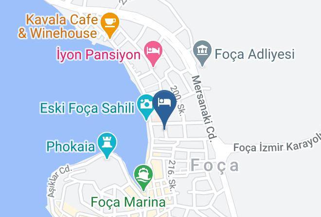 Foca - Foca Otel 1887 Foca Butik Otel Maps