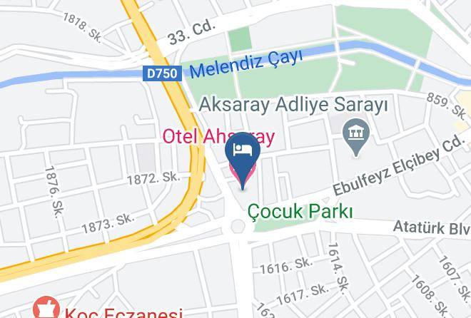 Aksaray Taspazar - Otel Ahsaray Maps