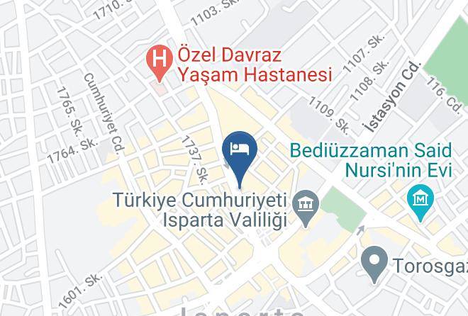 Isparta Otel Akkoc Map