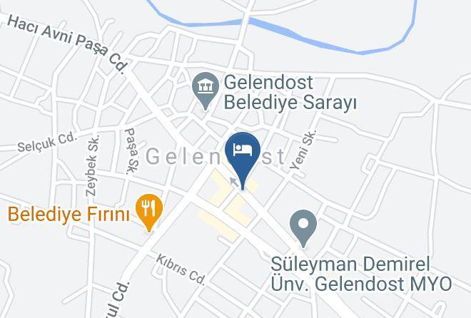 Gelendost - Otel Alimoglu Maps
