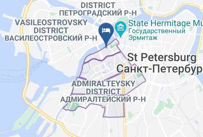 Saint Petersburg - Otel'almaz U Mostov Maps