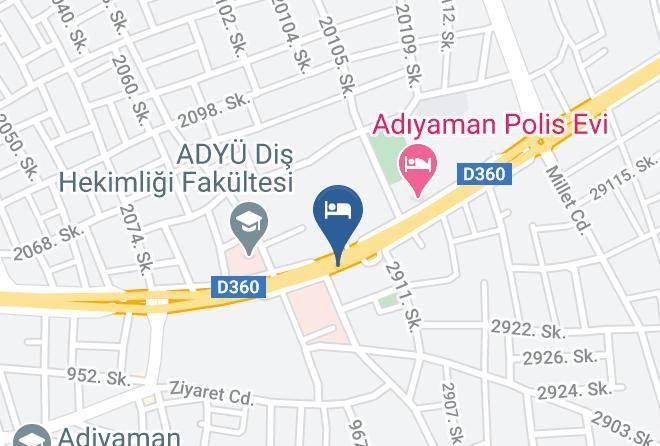 Adiyaman Yunus Emre - Otel Antiochos Maps