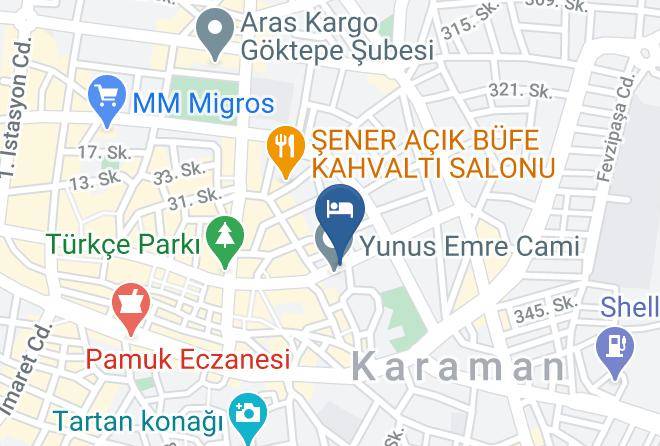 Karaman Kirisci - Otel Aydogdu Maps