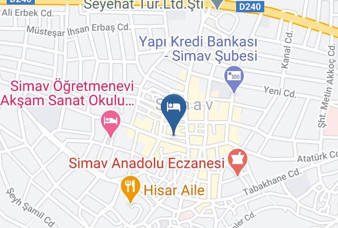 Simav - Otel Bilgin 1 Ve 2 Maps