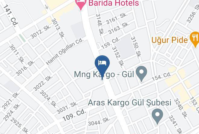Isparta Bahcelievler - Otel Bolat Maps