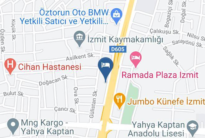 Izmit - Otel Bostanci Maps
