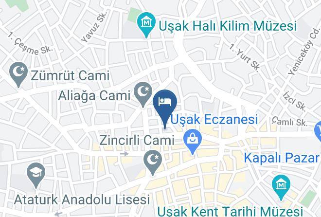 Usak Ozdemir - Dulgeroglu Oteli Maps