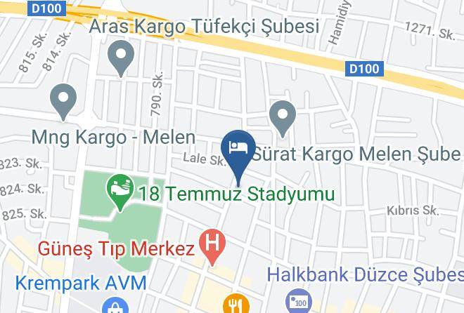 Duzce Kultur - Otel Duzce Surur & Spa Maps