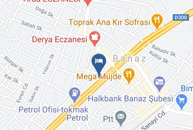 Banaz - Otel Eren Maps