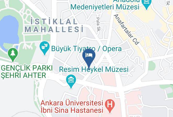 Altindag - Ferah Otel Ankara Maps