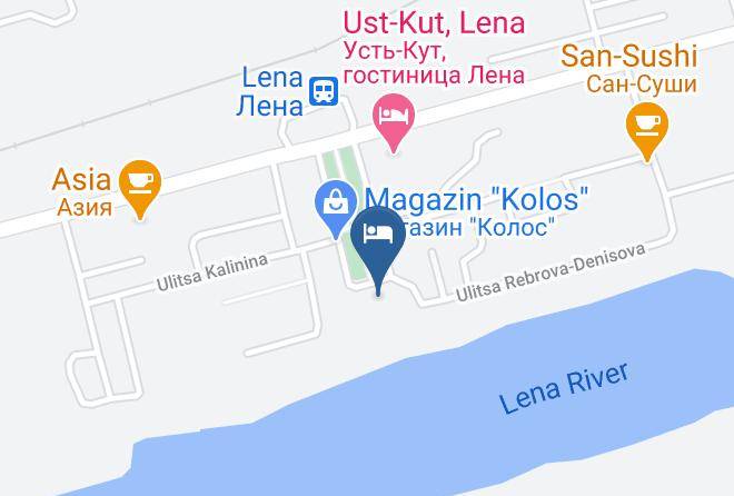 Ust Kutsky District - Otel Flagman Maps