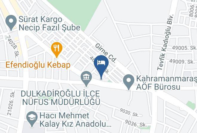 Dulkadiroglu - Otel Germanicia Kahramanmaras Maps