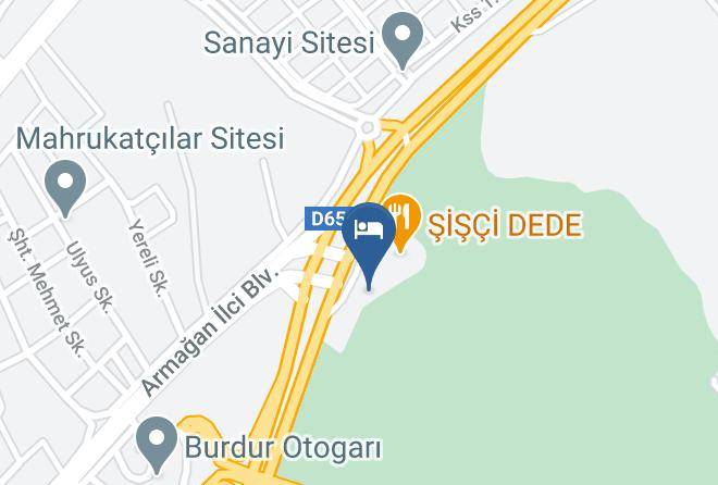 Burdur Aydinlikevler - Otel Hakan Maps