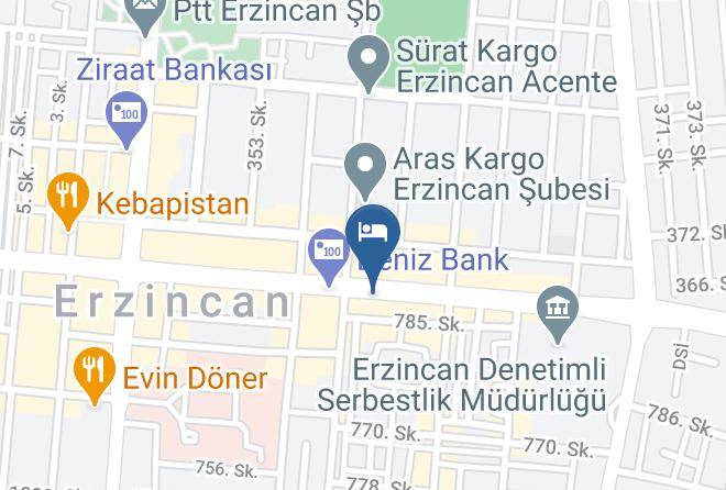 Erzincan Karaagac - Hotel Hanedan Maps