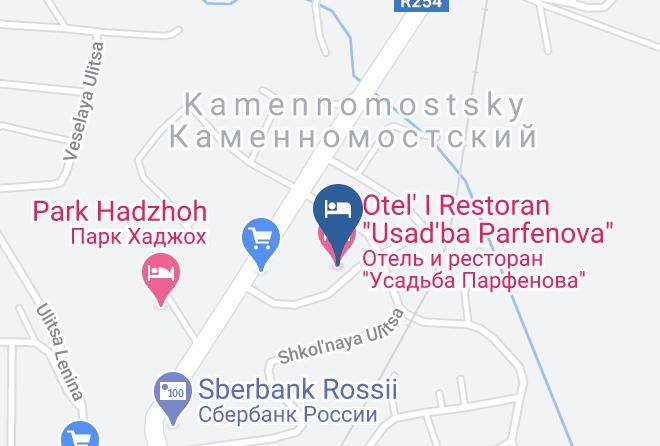 Maykopsky District - Otel' I Restoran Usad'ba Parfenova Maps