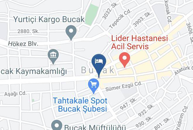 Bucak - Otel Inan Maps