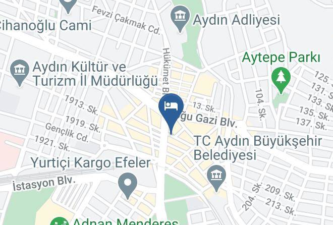 Efeler - Otel Kabacam Aydin Maps