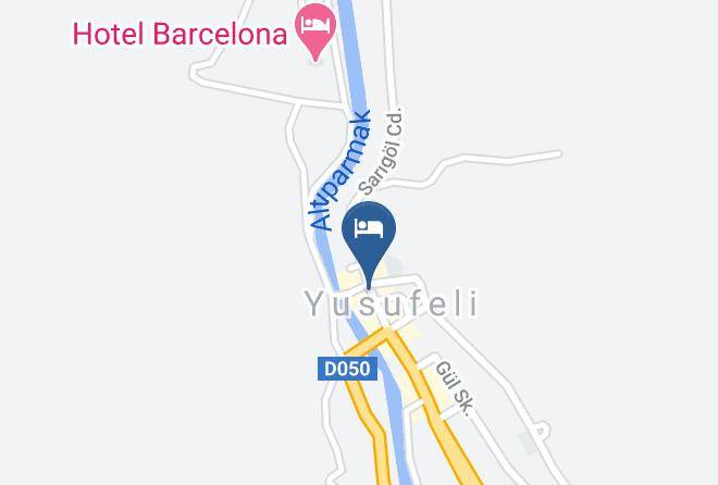 Yusufeli - Otel Kackar Maps