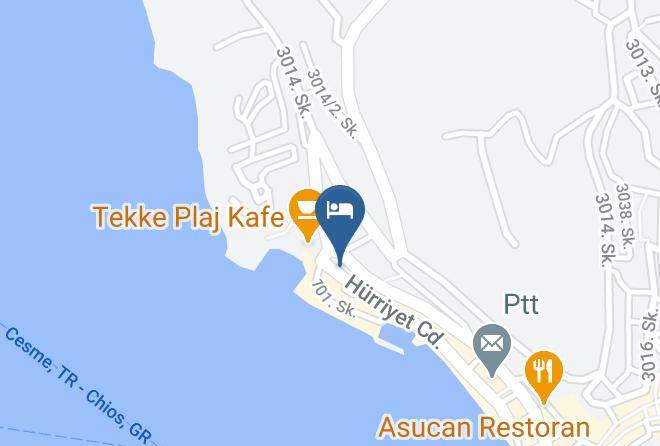 Cesme - Otel Maro Maps