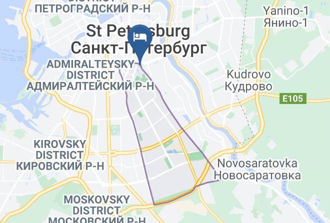 Saint Petersburg - Otel' Olimpiya Maps