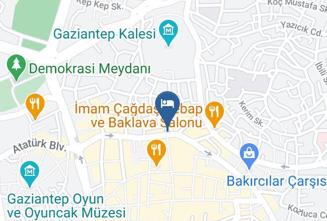 Sahinbey - Otel Petek Maps