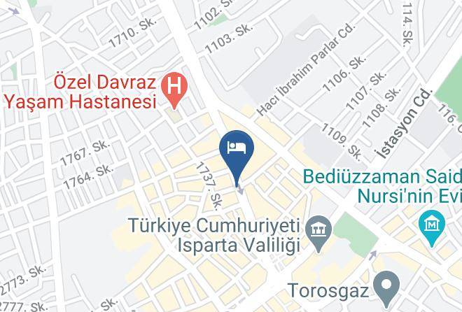 Isparta Pasa Mehmet - Otel Serkan Maps