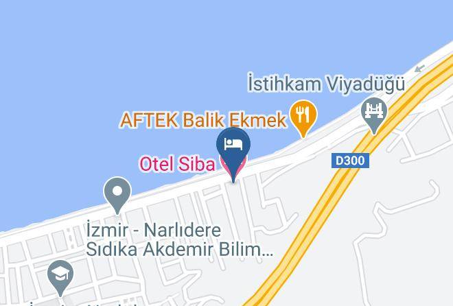 Narlidere - Otel Siba Maps