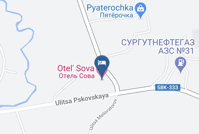 Pechorsky District - Otel' Sova Maps
