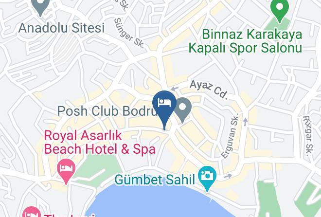 Bodrum - Otel Sun Clup Bodrum Maps