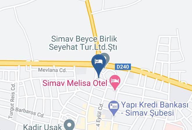 Simav - Otel Termal Maps